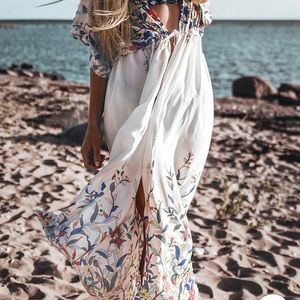 Cupshe white floral cover up